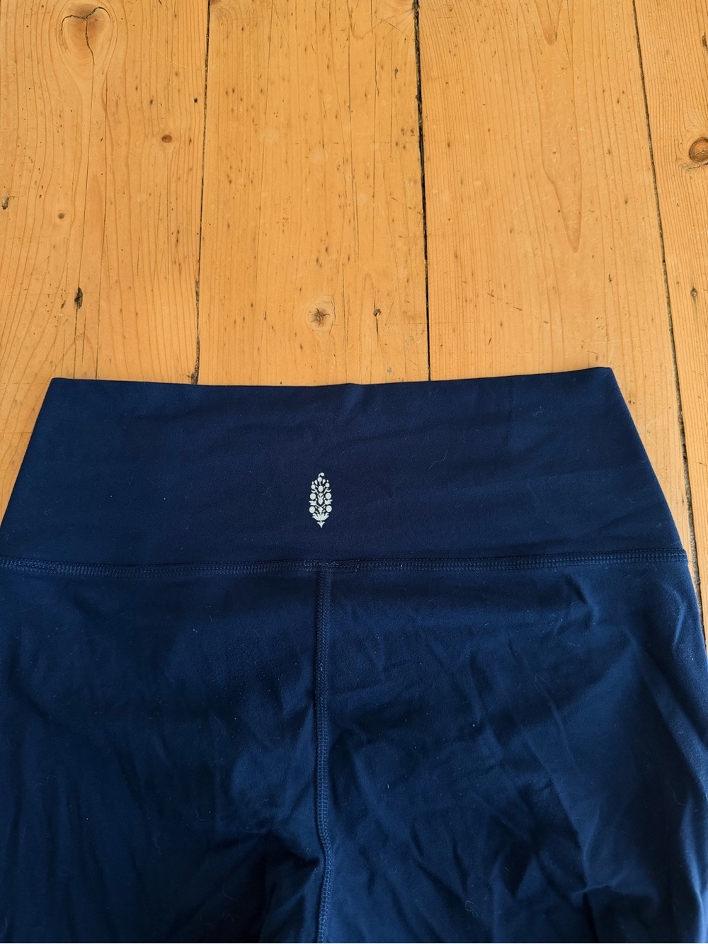 FP Movement by Free People Navy High-Rise Leggings with Silver Logo